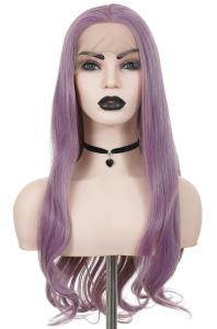 Long wavy purple hair Front Lace wig 60cm, fashion cosplay