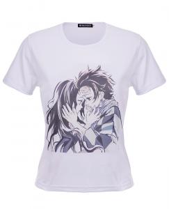 Together Forever, white short-sleeved t-shirt, manga anime