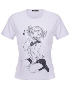 Wicked Love, white short-sleeved t-shirt, cute manga anime