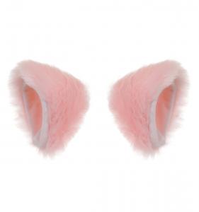 Pink cat ears with white inside, cute Kawaii cosplay