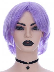 Light purple 26cm Short straight Wig, Cosplay
