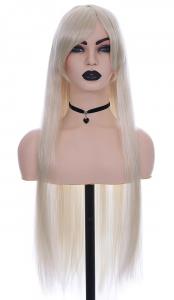 Platinum blonde long straight wig 80cm, Cosplay